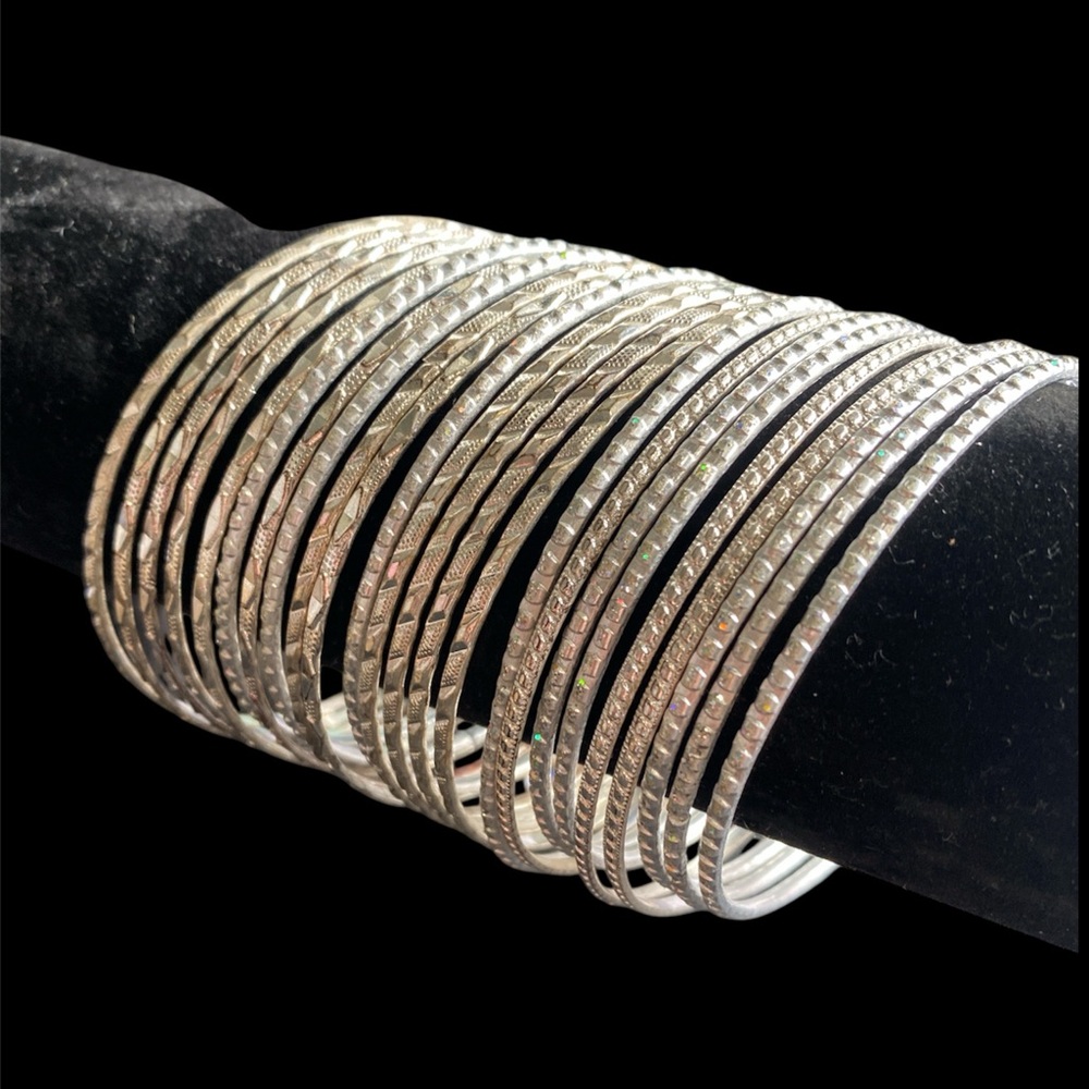 SET OF SILVER BRACELETS FROM EXPRESS